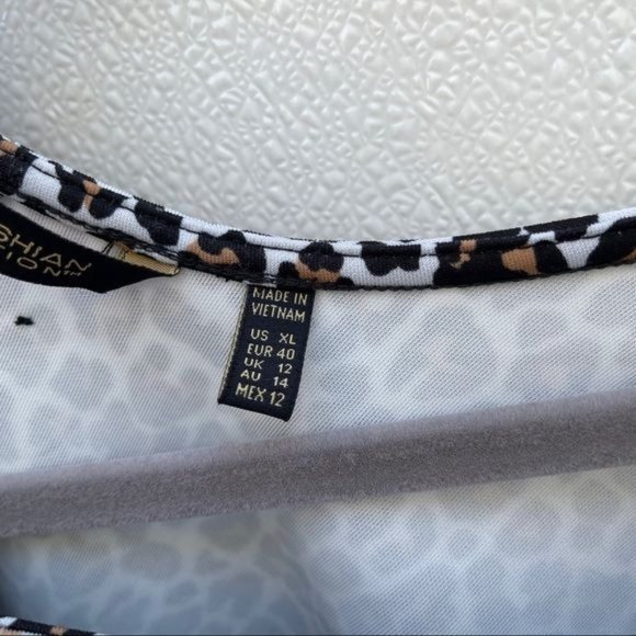 *50% OFF! Kardashian Kollection leopard cheetah dress XL - Picture 7 of 8